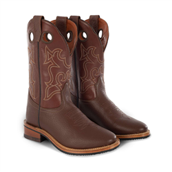 Ariat Parada Western – Stivali Uomo In Pelle, Punta Quadrata, Altezza Metà Polpaccio, Colore Marrone, Tecnologia ATS