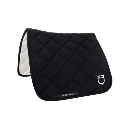 Sottosella Da Dressage Woof Wear In Blu Scuro | 100% Policotone Trapuntato, Alto Garrese, Con Protezione Sottopancia